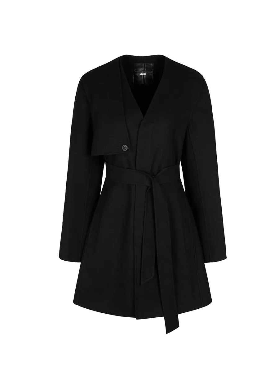Coat / JNBY Midi V-neck Wool Coat