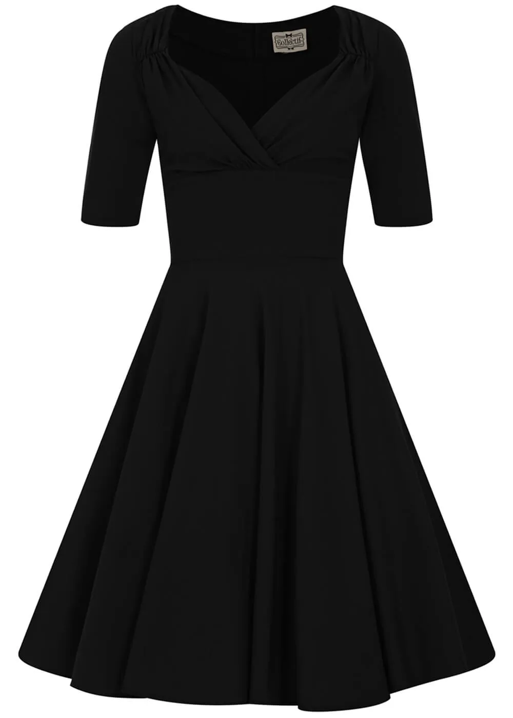 Collectif Trixie 50's Swing Dress Black