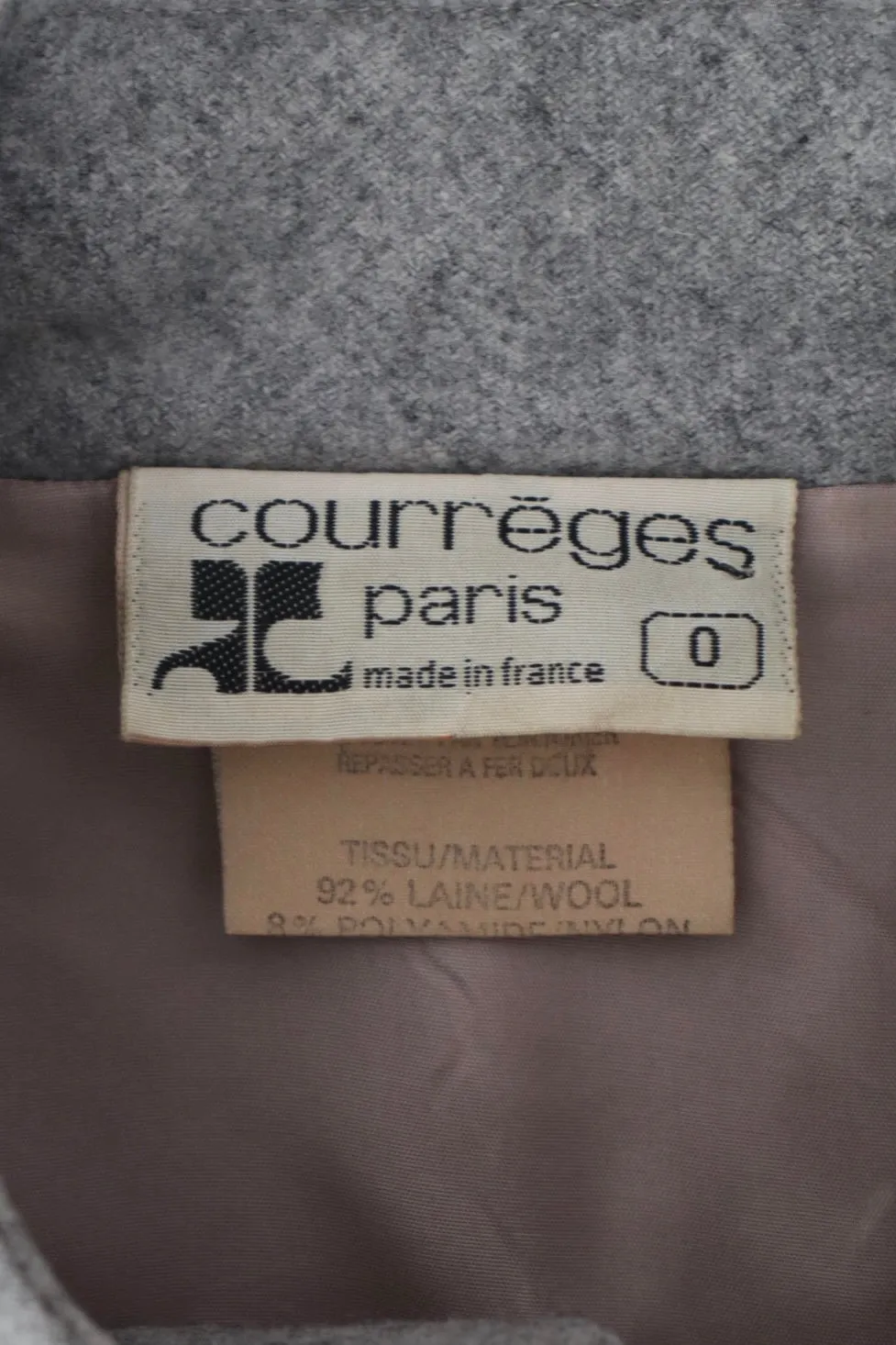 Courréges Wool Belted Coat