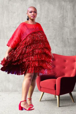 Cranberry Shimmy Dress