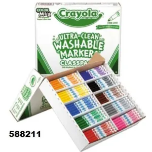 Crayola Washable Fine Tip Marker Classpack 588211