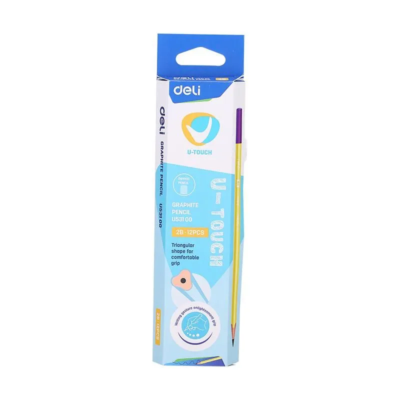 Deli Graphite Colour Barrel 2B Pencil EU53100