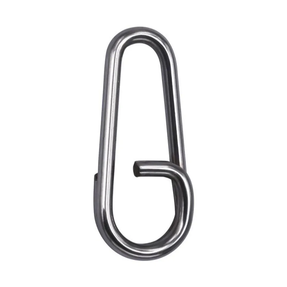 DNDYUJU 20-100pcs Fishing Pike Stainless Steel Bent Head Oval Split Rings Fishing Accessories Connector Pin Fishhook Lure Tackle