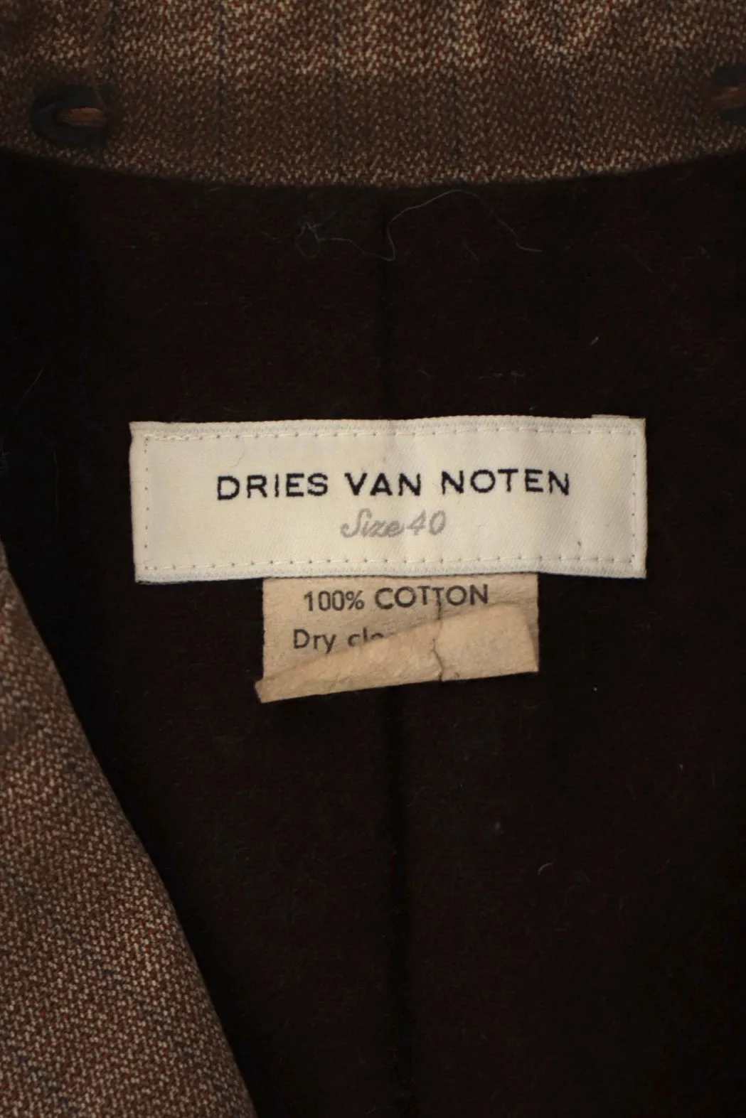 Dries Van Noten Twill Pinstripe Coat