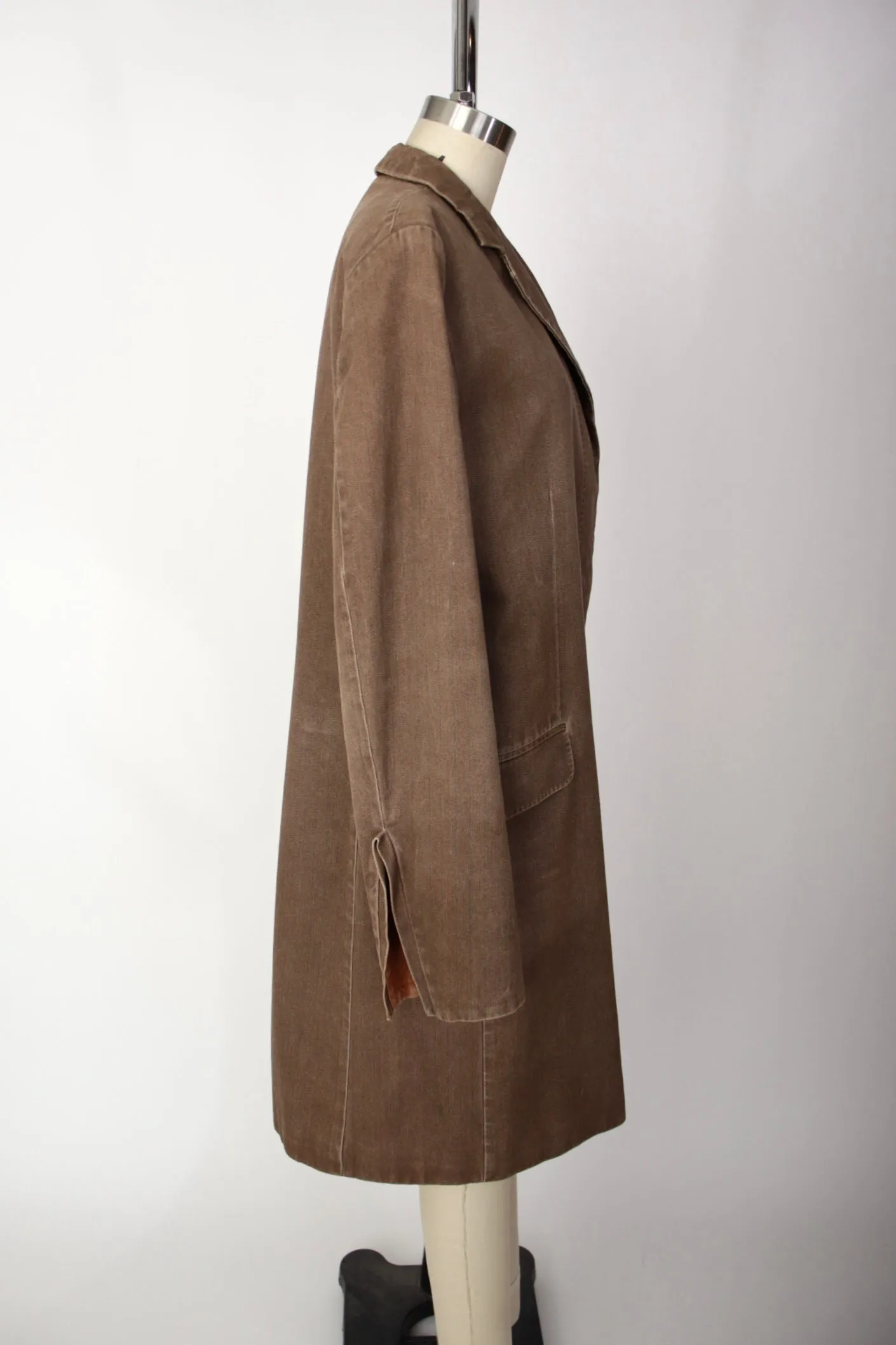 Dries Van Noten Twill Pinstripe Coat