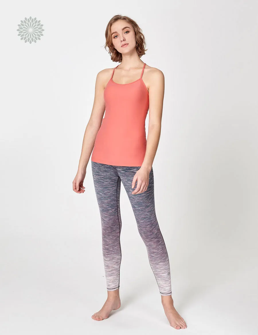 easyoga LA-VEDA Conflux Tights2 - D60 Layer Pinky/Gray Stripe