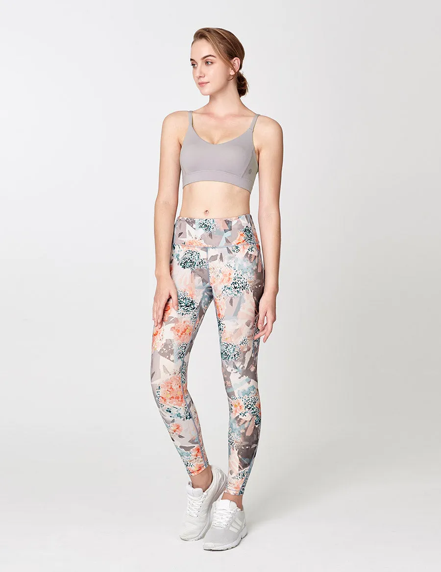easyoga LESPIRO Twin Stream Tights - F88 Fallen Petals