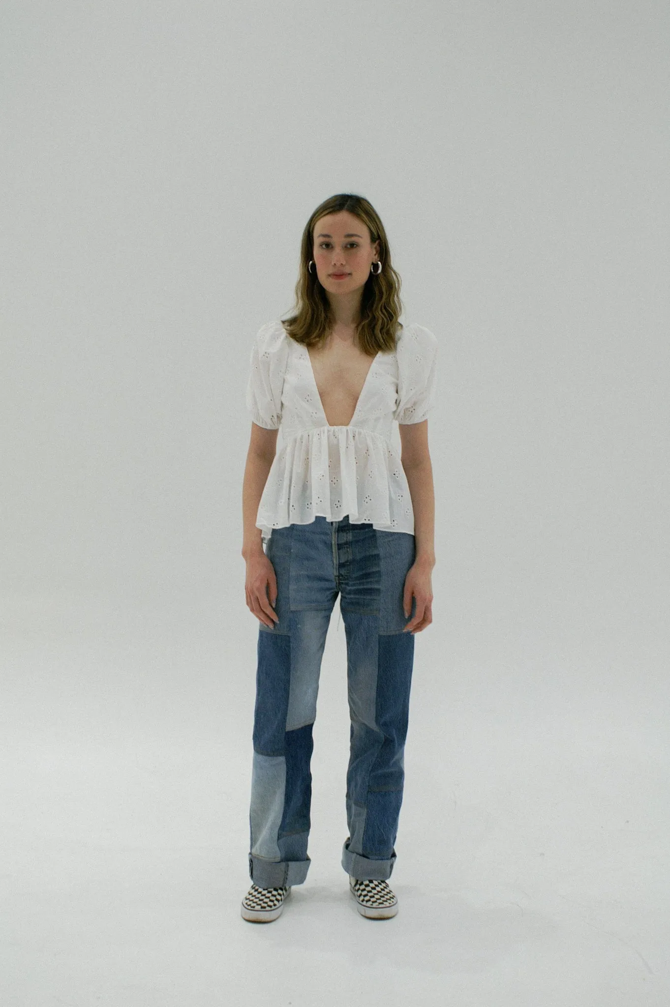 Eir Top | Milk Eyelet