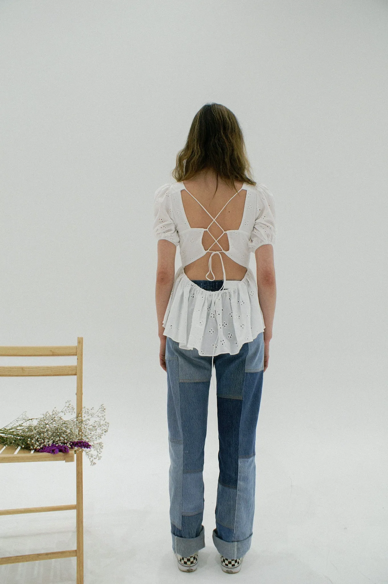 Eir Top | Milk Eyelet
