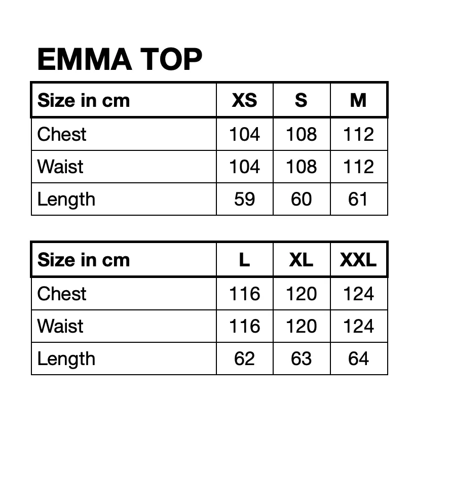 Emma Top - Blue Hawaii
