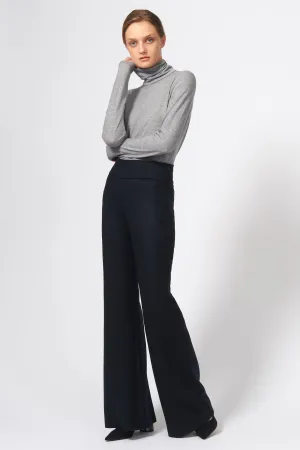 Felted Jersey Wide Leg - Midnight