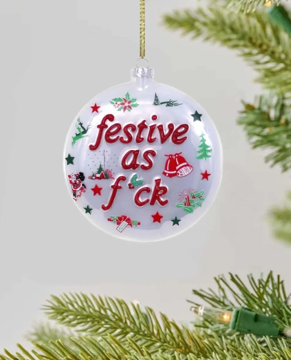 Festive as F*ck Kitchy Ornament