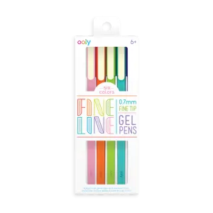Fine Line Colored Gel Pen - Set of 6