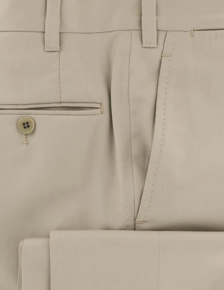Fiori Di Lusso Beige Pants
