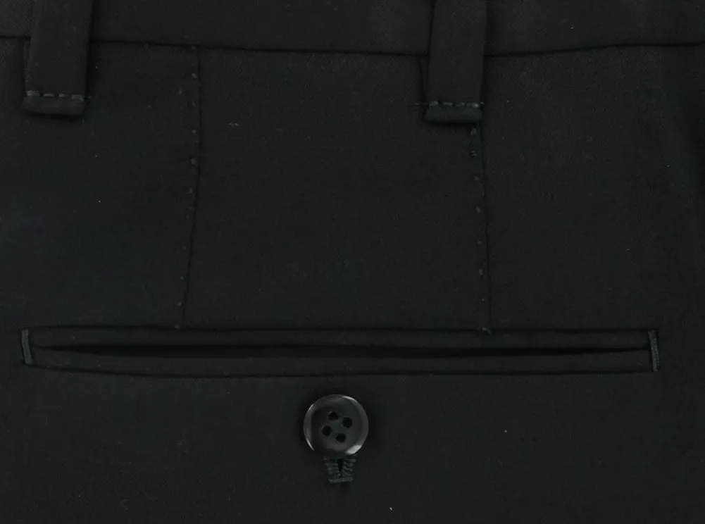 Fiori Di Lusso Dark Charcoal Gray Pants