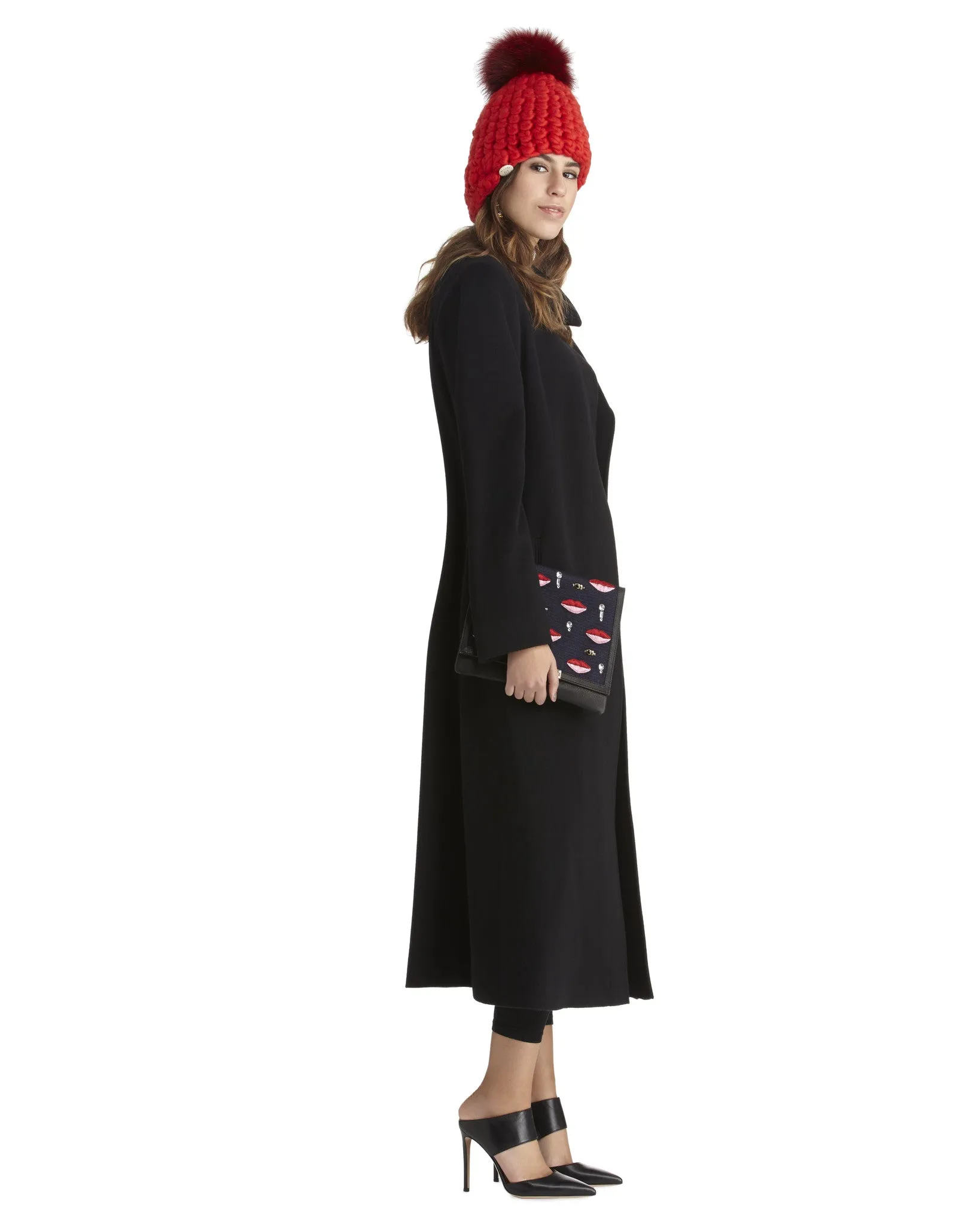 Fleurette Soft Wool Coat | Black - FINAL SALE