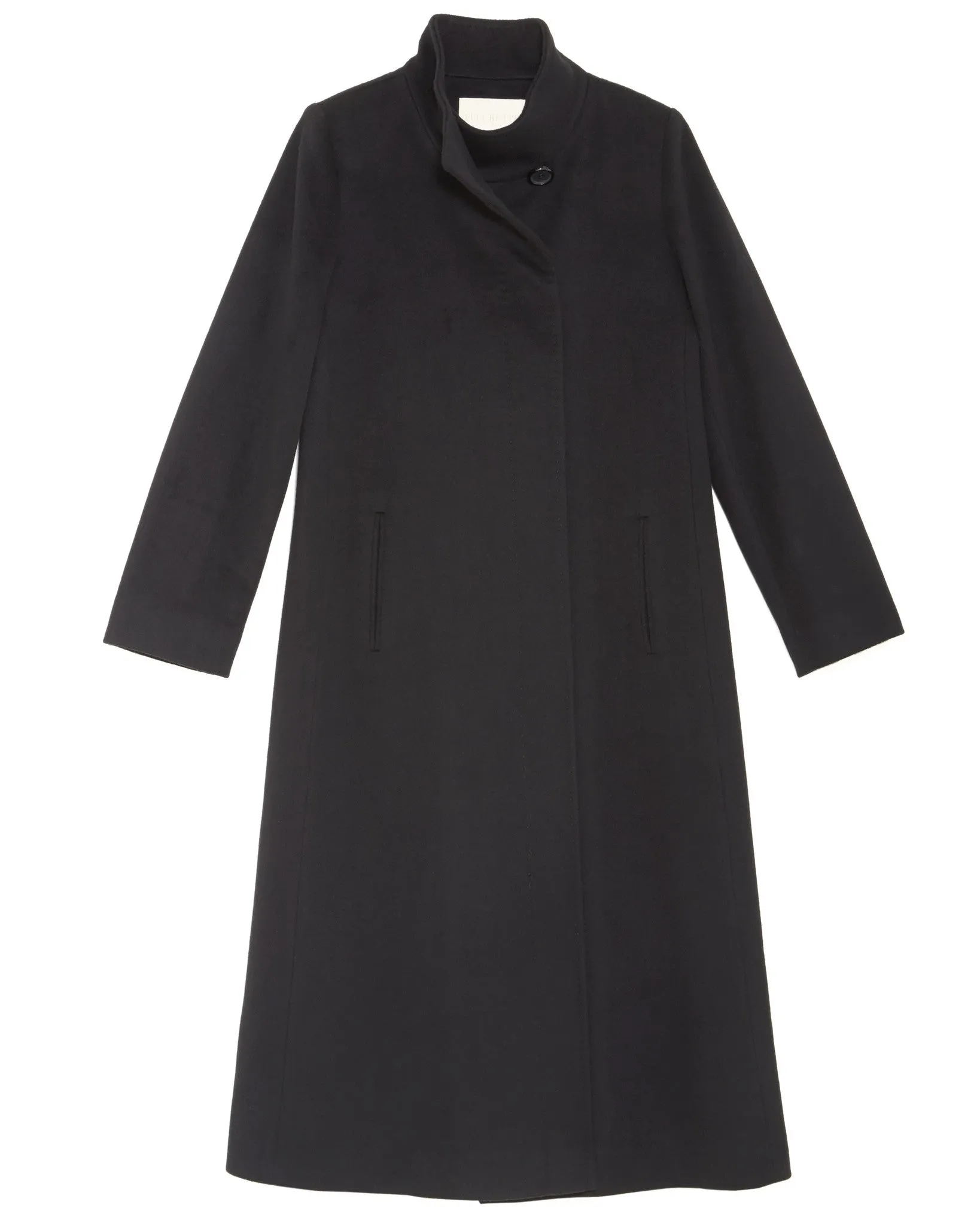 Fleurette Soft Wool Coat | Black - FINAL SALE