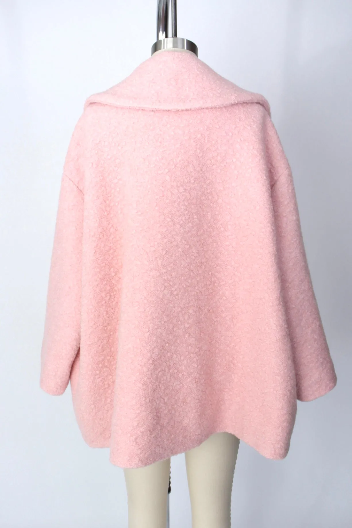 Ganni Fenn Bouclé Swing Coat