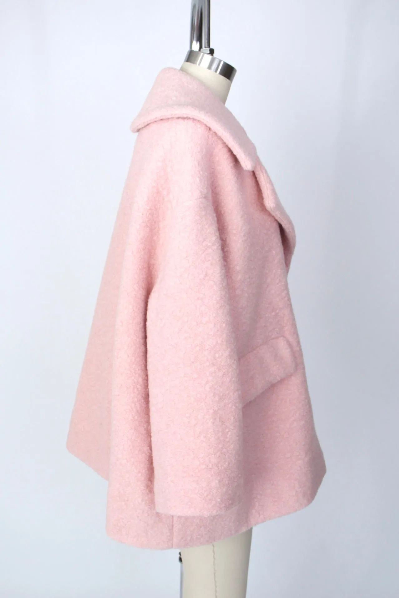 Ganni Fenn Bouclé Swing Coat