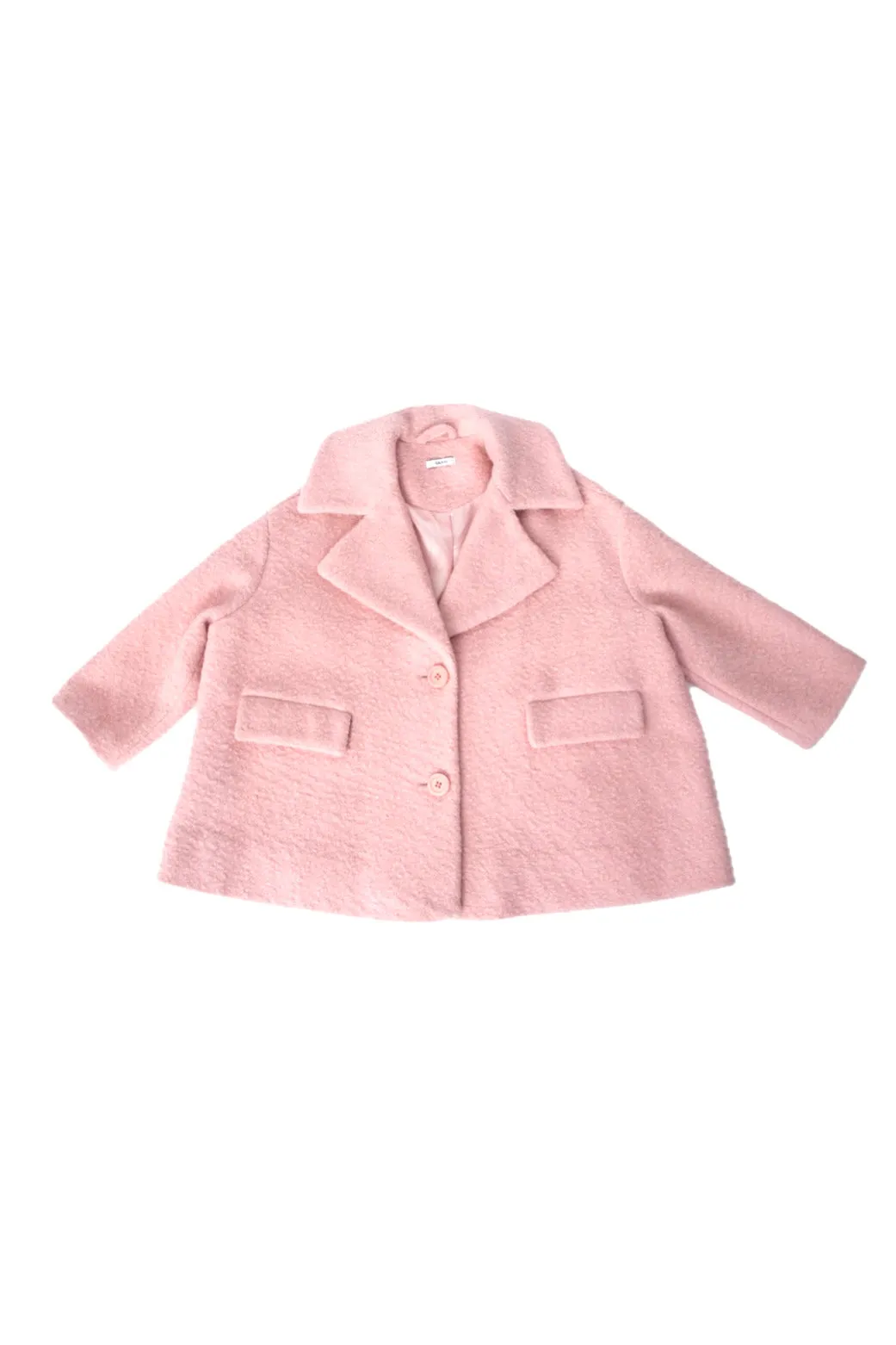Ganni Fenn Bouclé Swing Coat