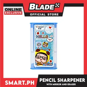Gifts Pencil Sharpener With Mirror And Eraser DY308 (Assorted Designs and Colors)
