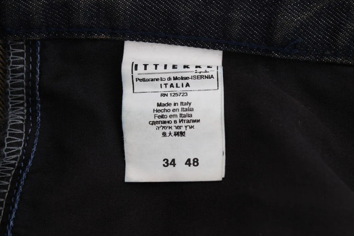 Gray Wash Slim Fit Cotton Denim Jeans