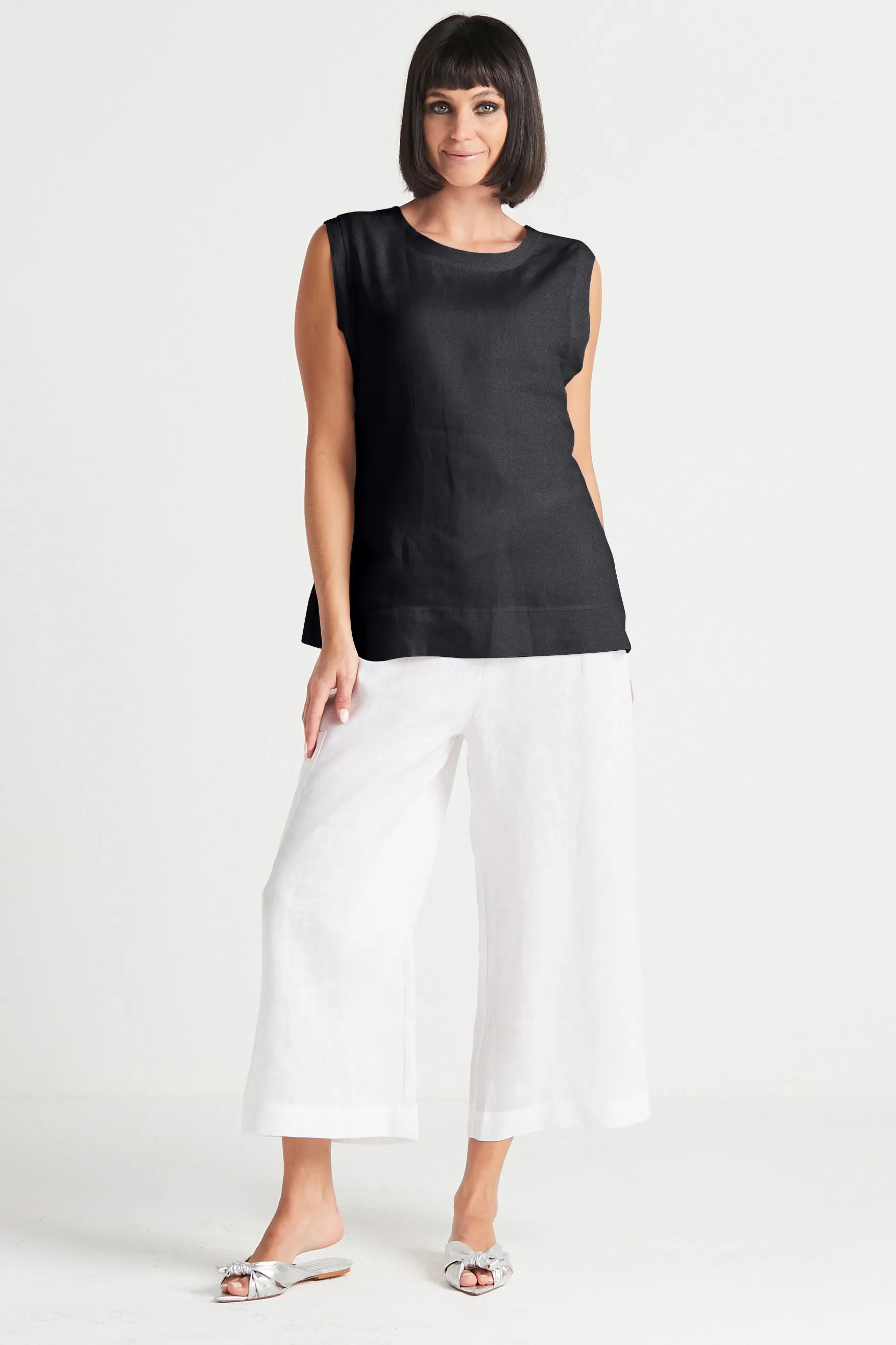 Handkerchief Linen Reversible Tank Top