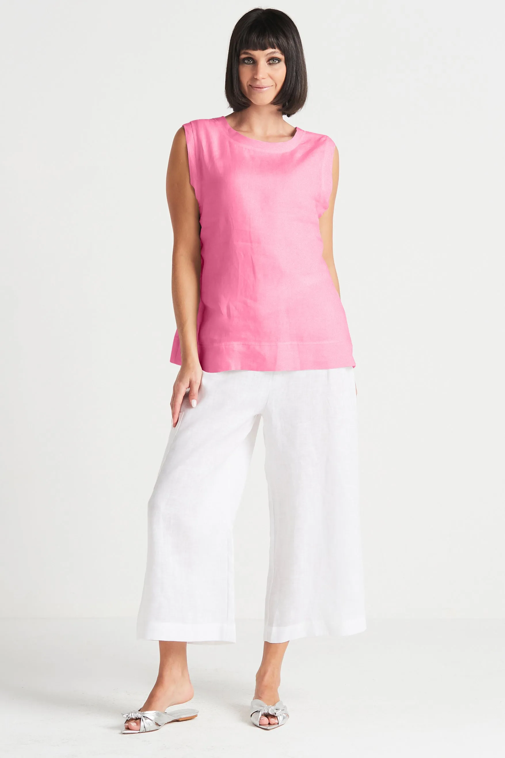Handkerchief Linen Reversible Tank Top