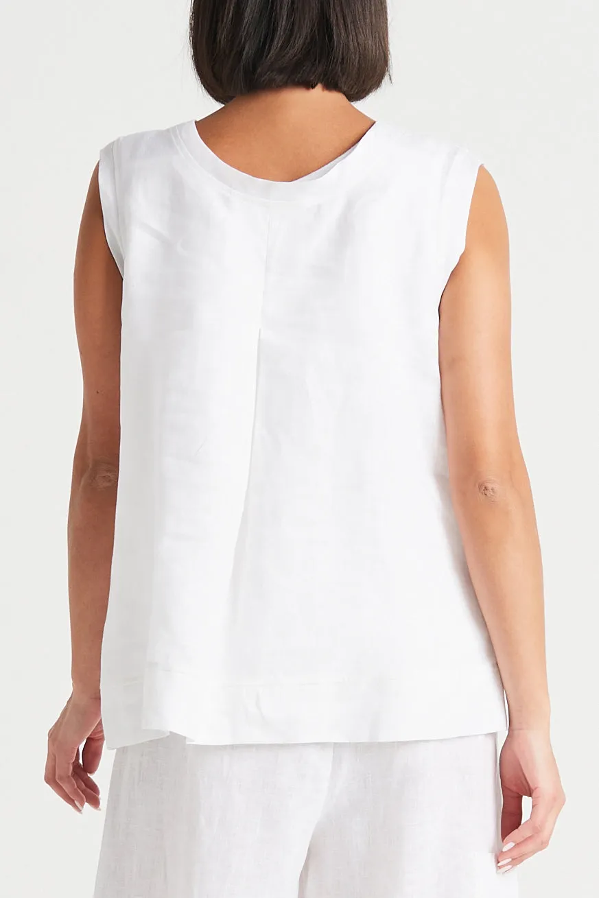 Handkerchief Linen Reversible Tank Top
