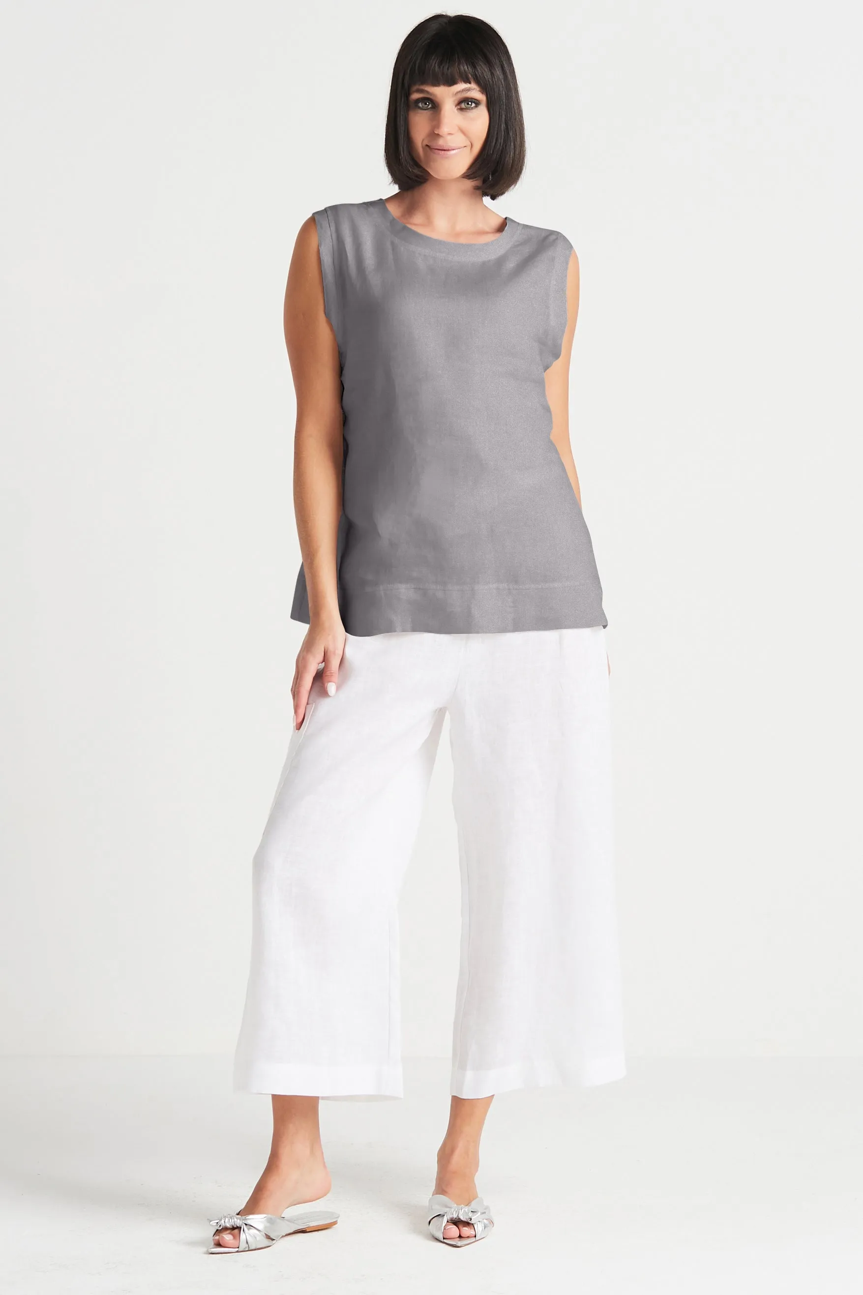 Handkerchief Linen Reversible Tank Top