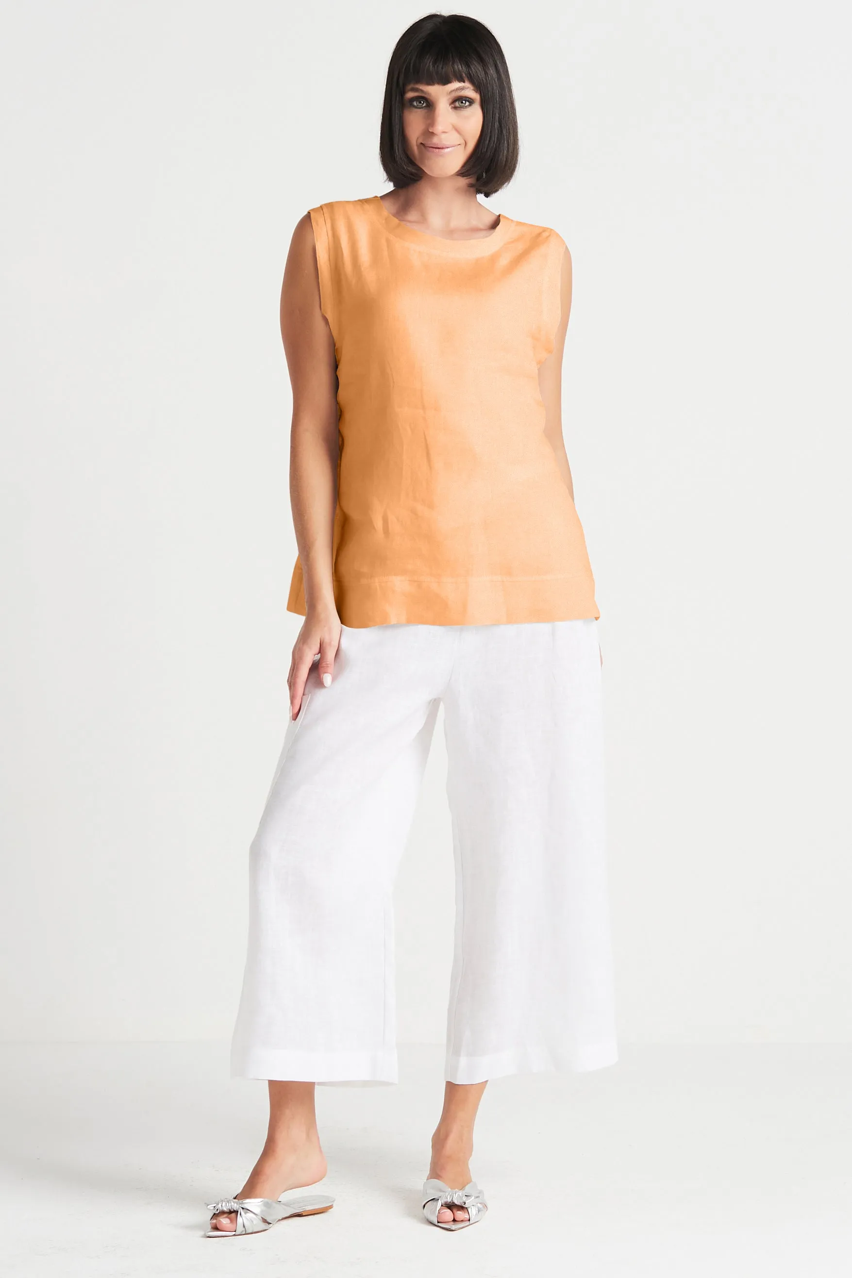 Handkerchief Linen Reversible Tank Top