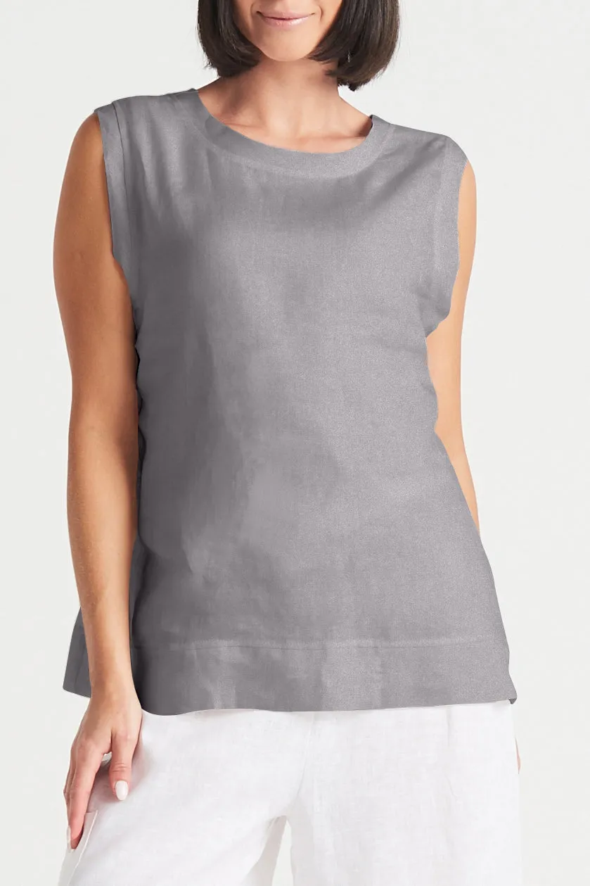 Handkerchief Linen Reversible Tank Top