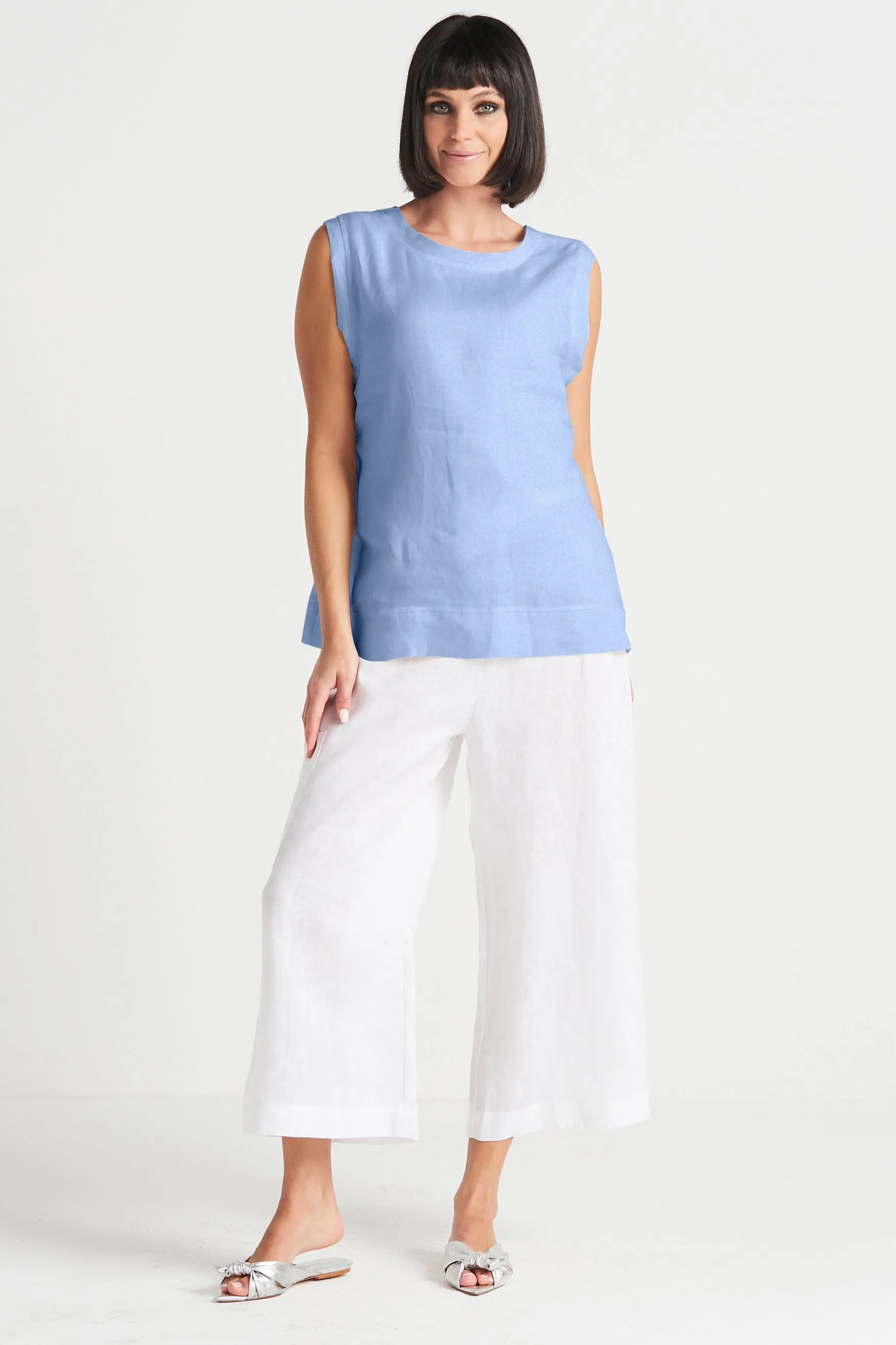 Handkerchief Linen Reversible Tank Top