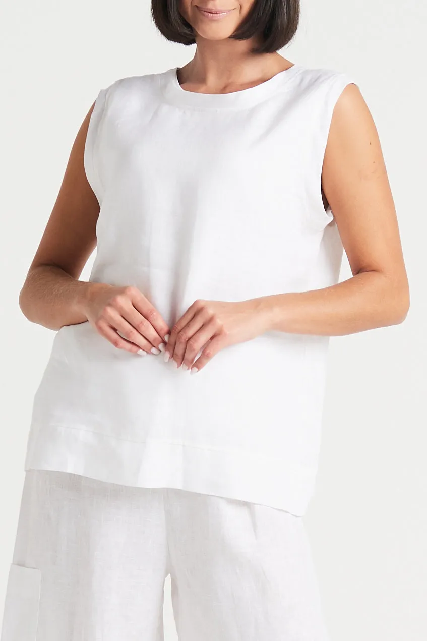 Handkerchief Linen Reversible Tank Top