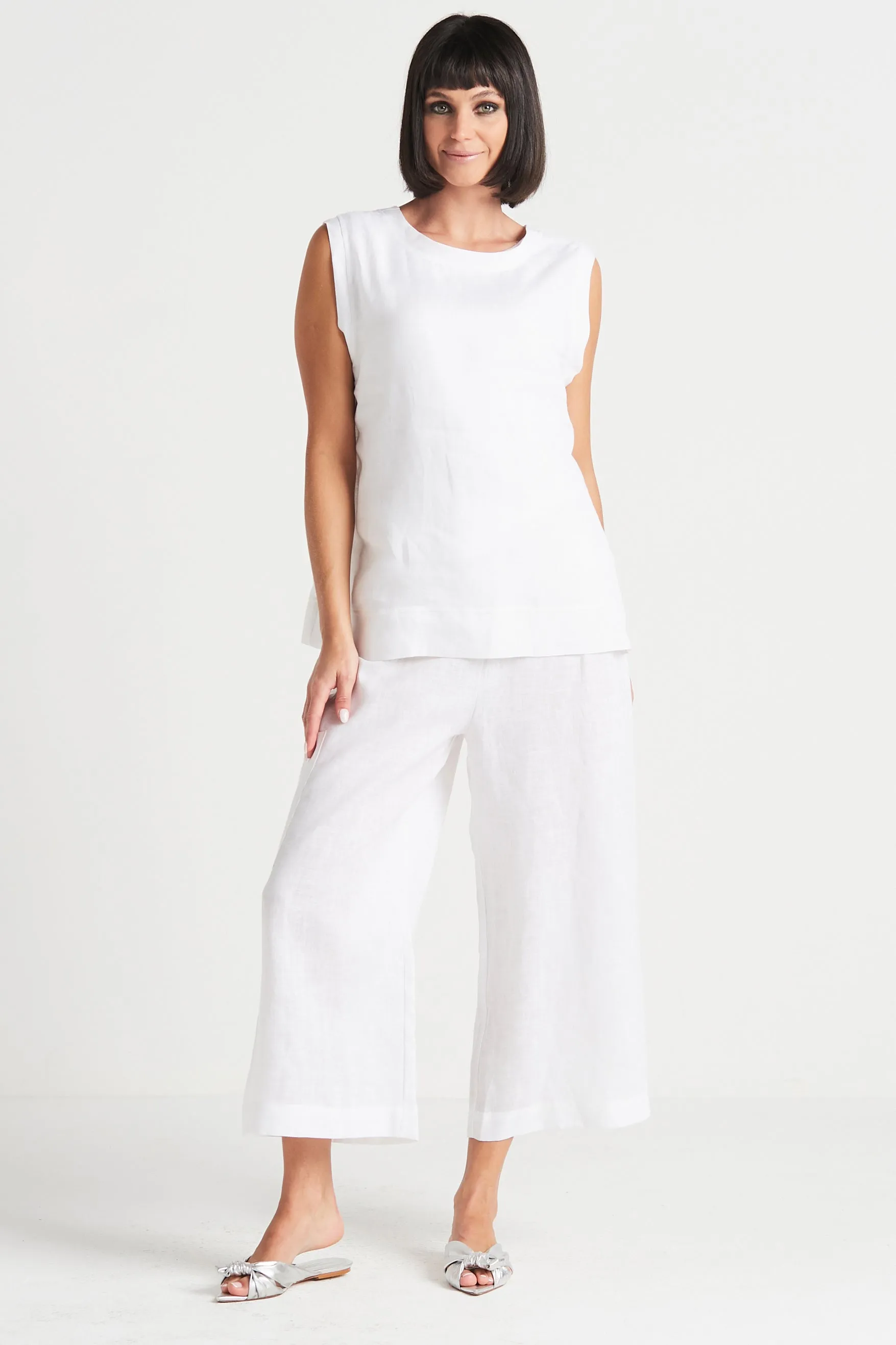 Handkerchief Linen Reversible Tank Top