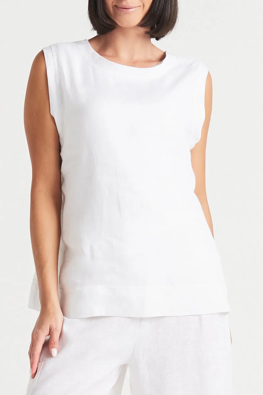 Handkerchief Linen Reversible Tank Top
