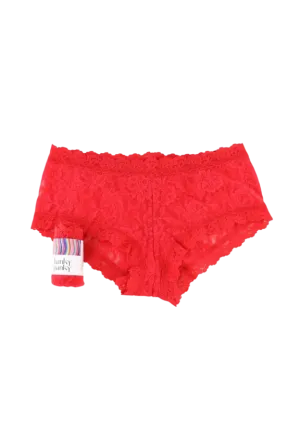 Hanky Panky Red Lace “No VPL” Boyshort Knickers UK M