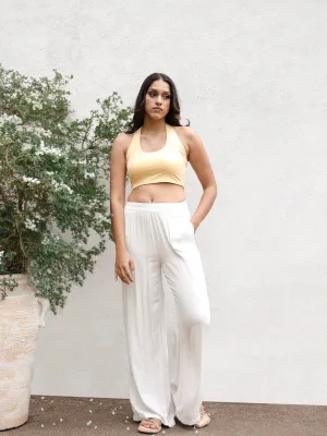 Haulter Neck Back Tie-up Top