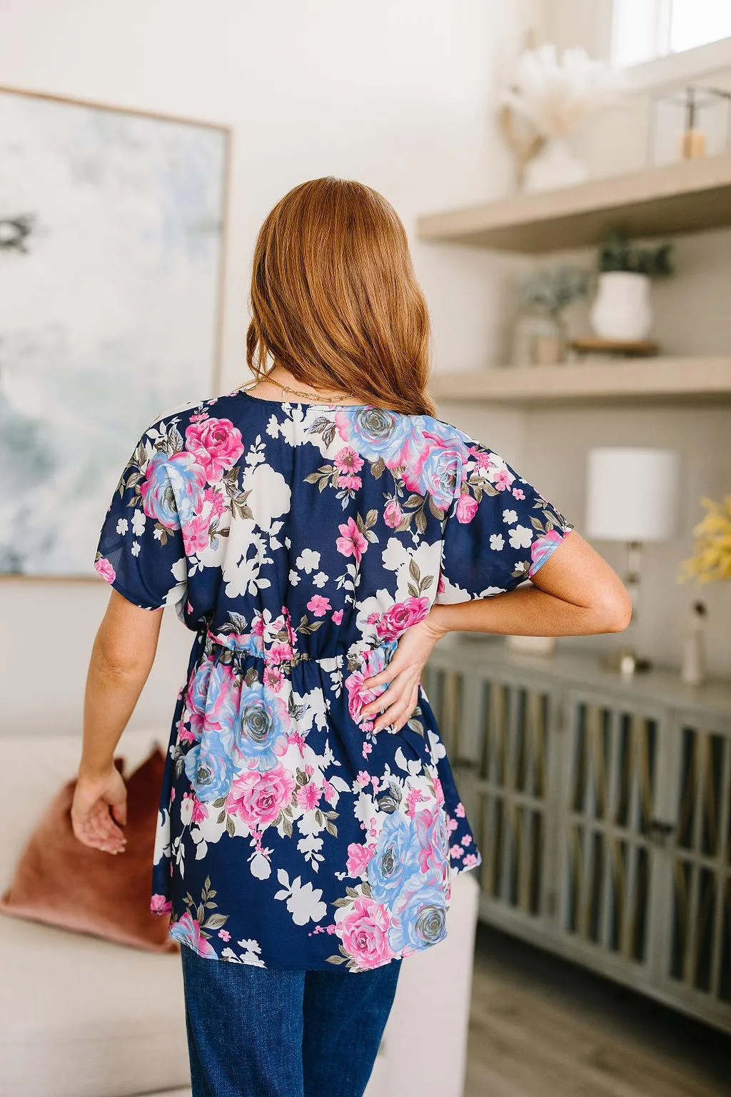 Hazel Blues® |  Hello Hummingbird Floral Top