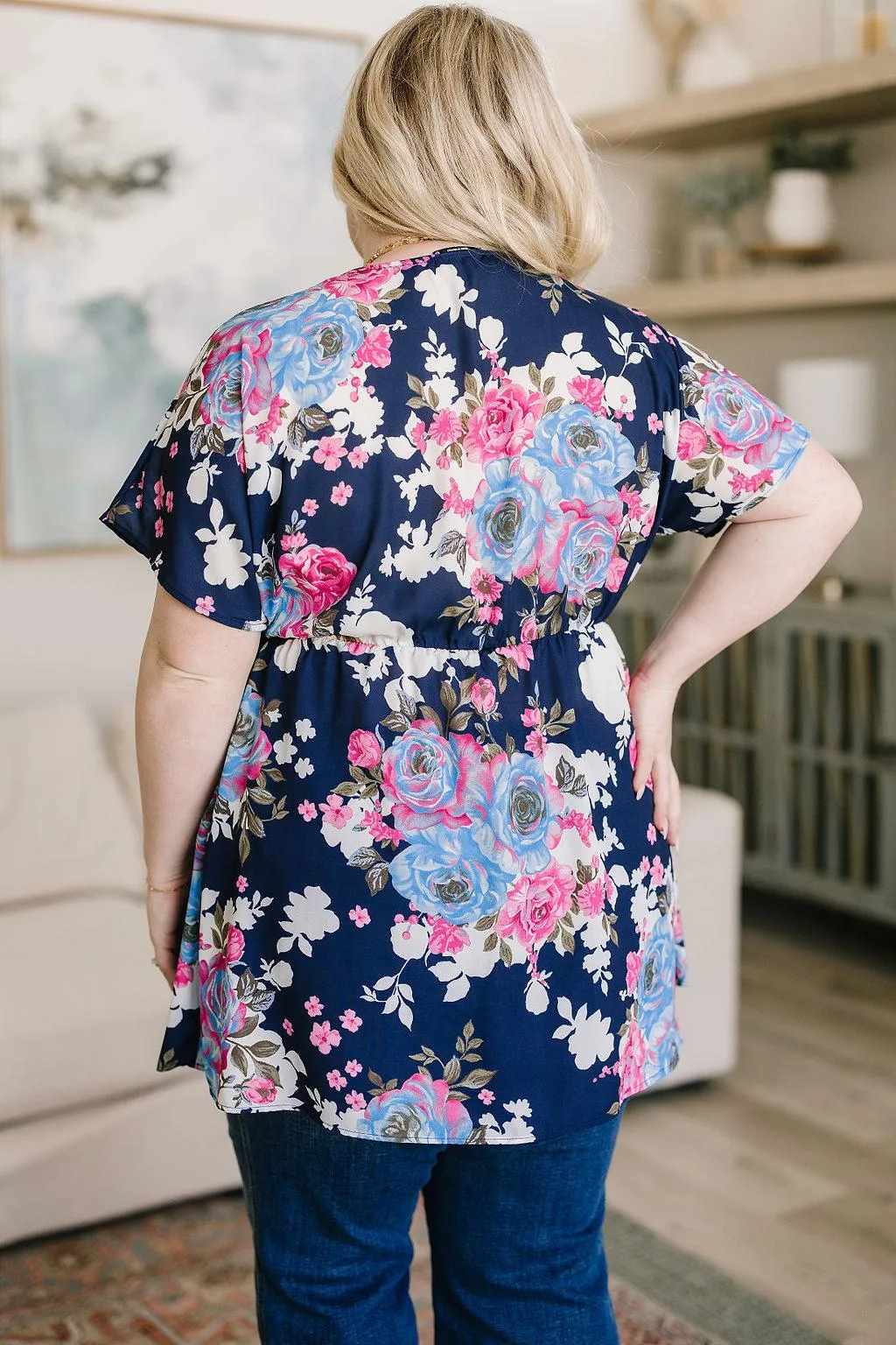 Hazel Blues® |  Hello Hummingbird Floral Top