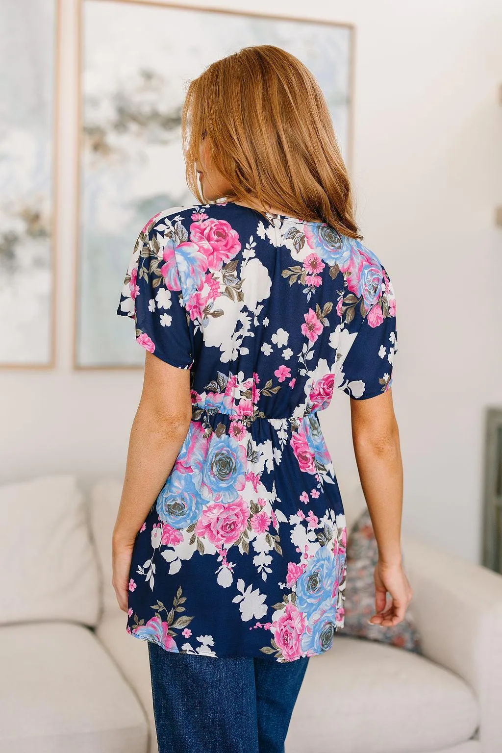 Hazel Blues® |  Hello Hummingbird Floral Top