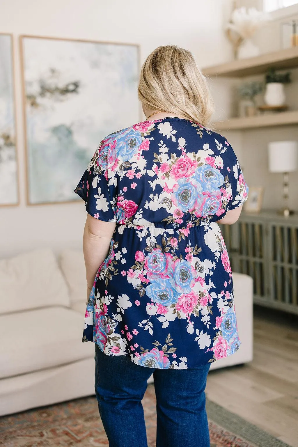Hazel Blues® |  Hello Hummingbird Floral Top