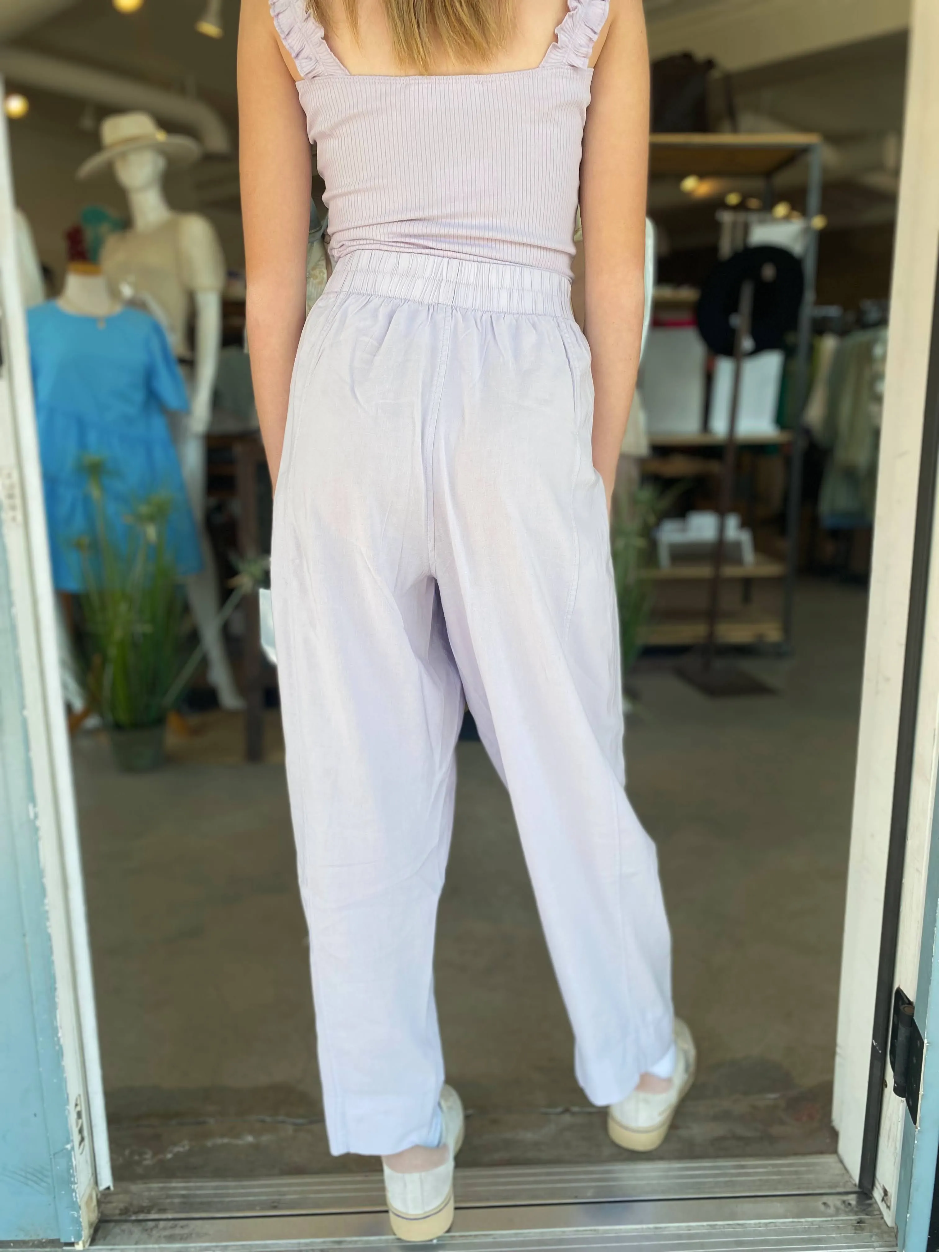 HIGH WAIST WIDE LEG PANTS