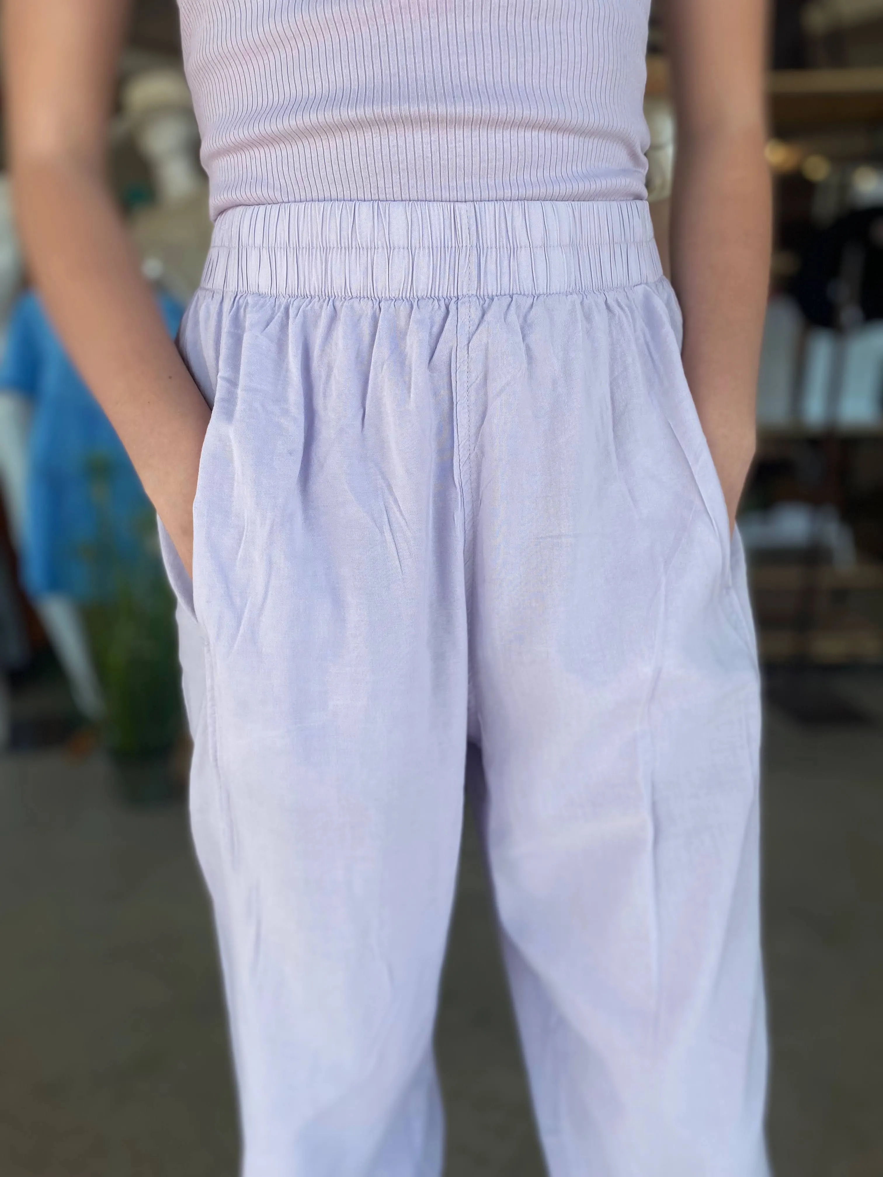 HIGH WAIST WIDE LEG PANTS