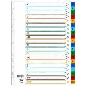iFax Mylar Colour Divider 4AZ-P (A to Z)