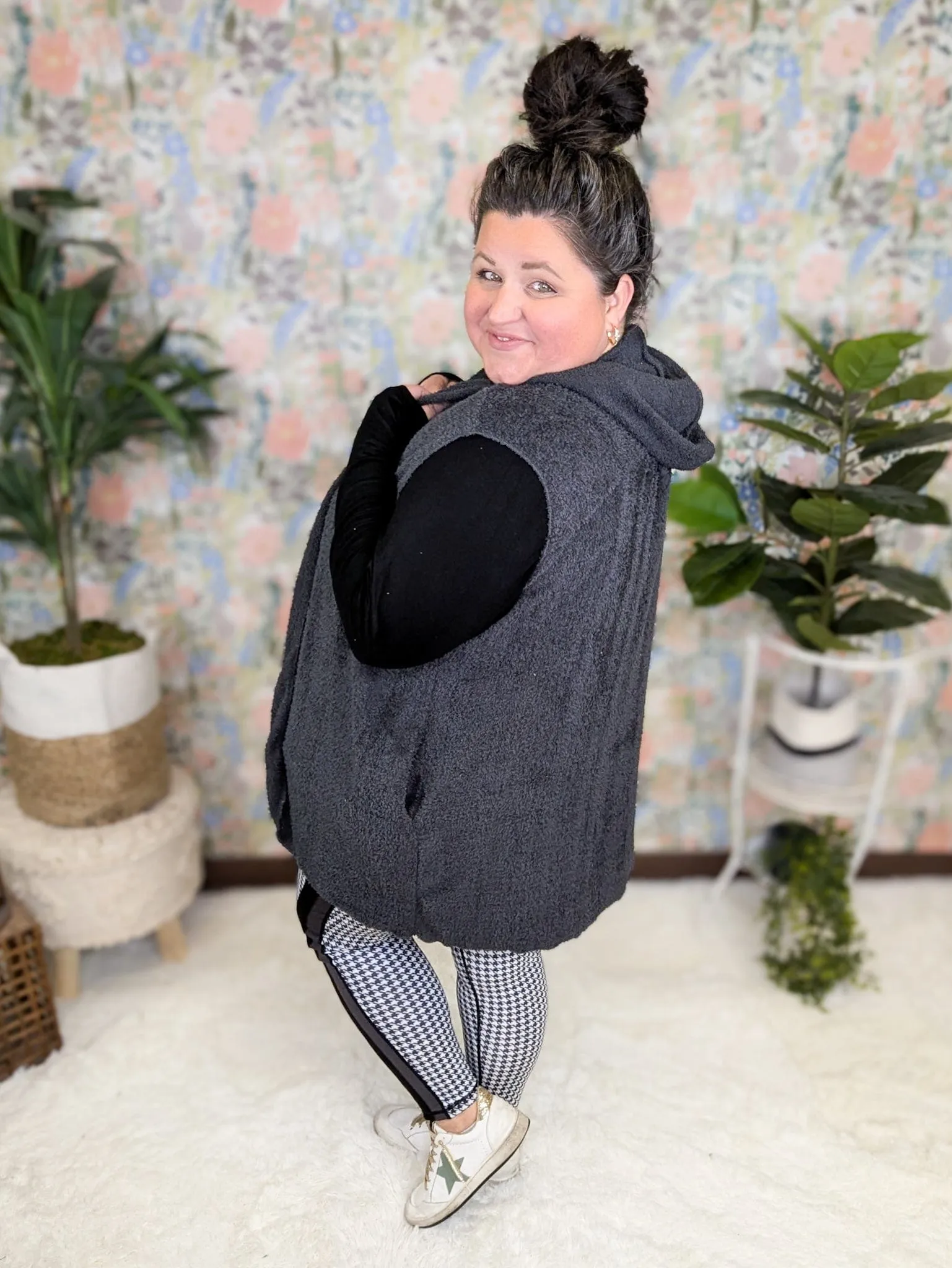 Indie Cozy Soft Hooded Longline Vest w/Pockets (3 colors)