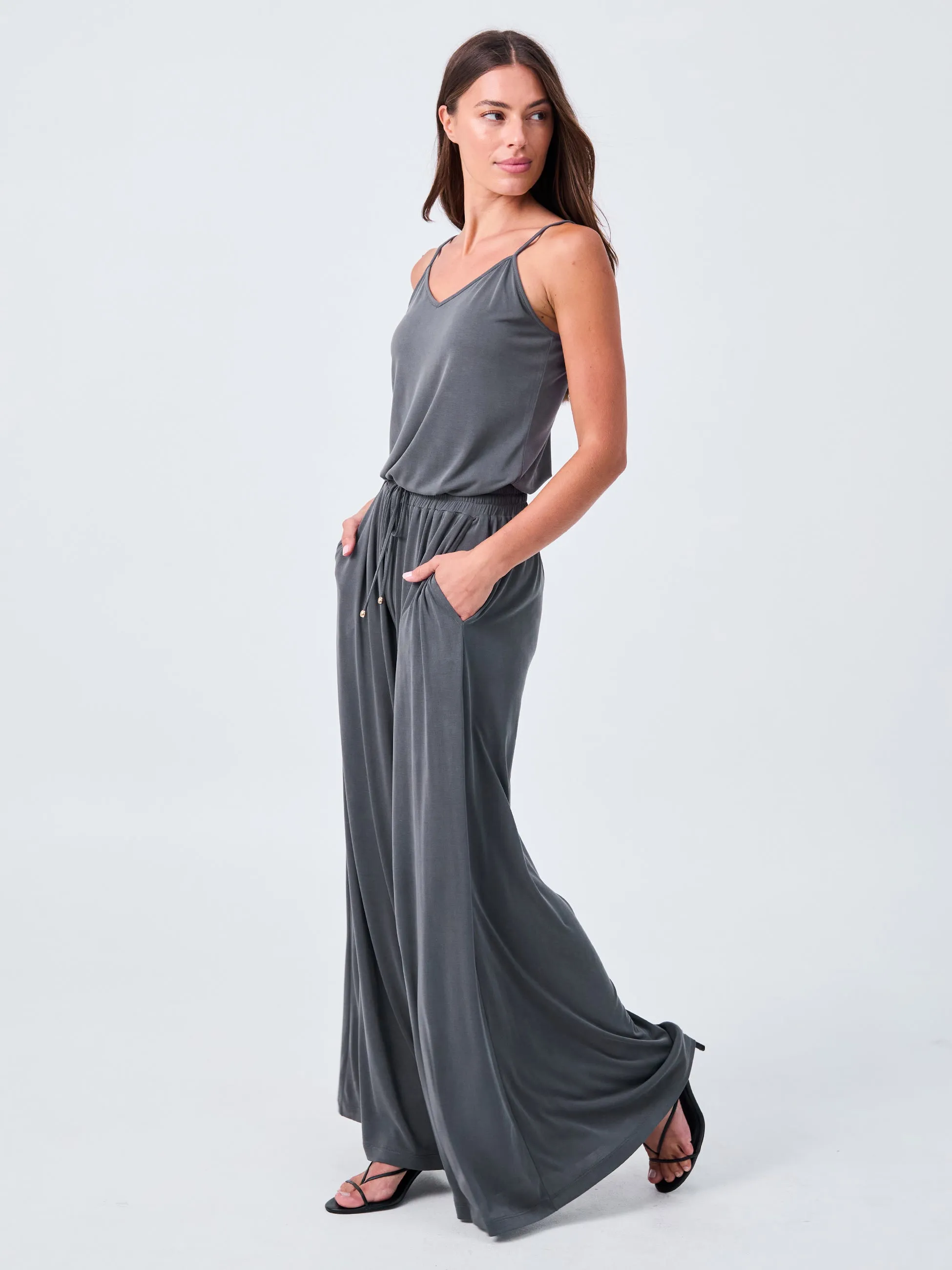 Jade Pallazzo Pant - Storm