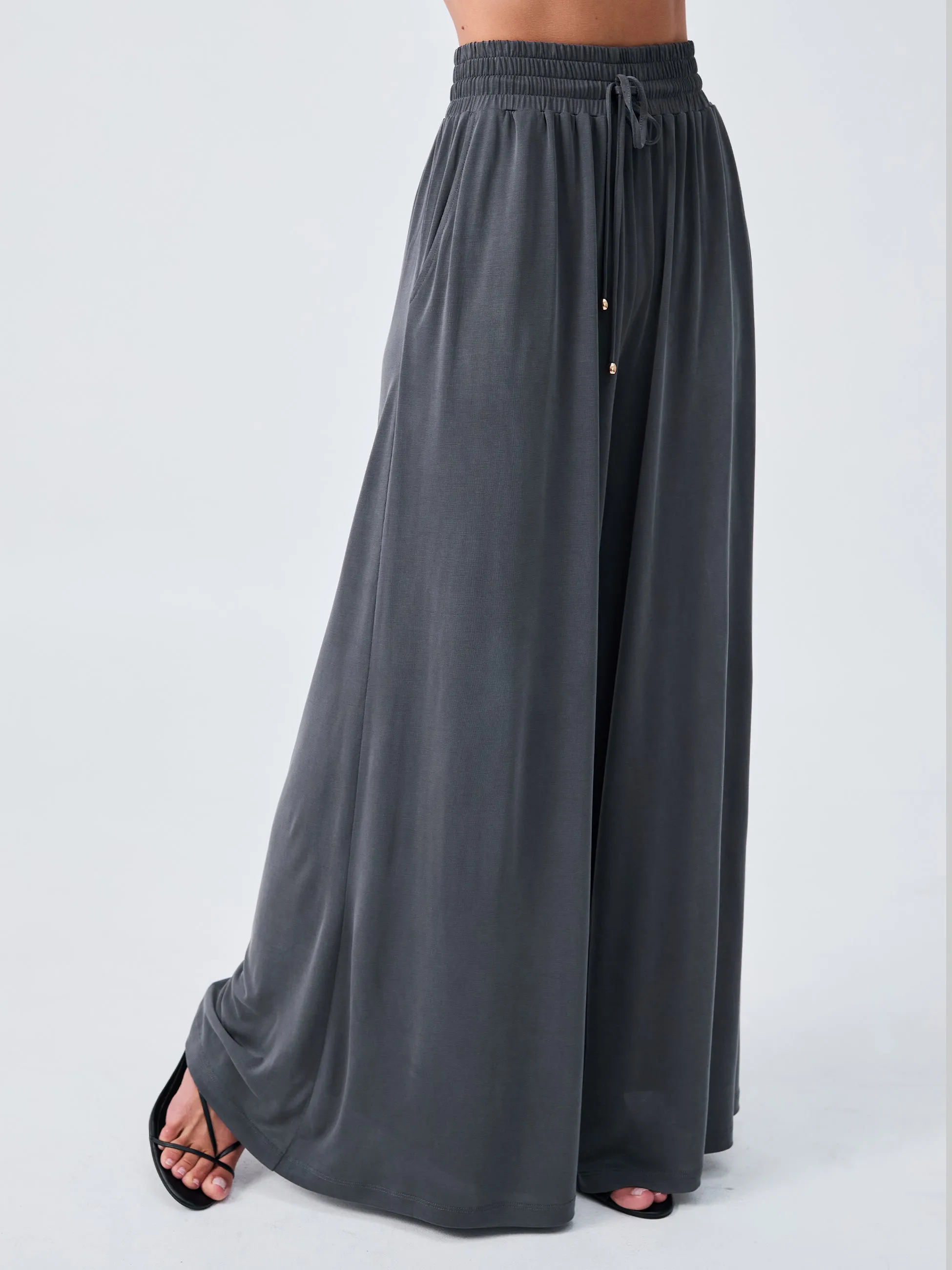 Jade Pallazzo Pant - Storm