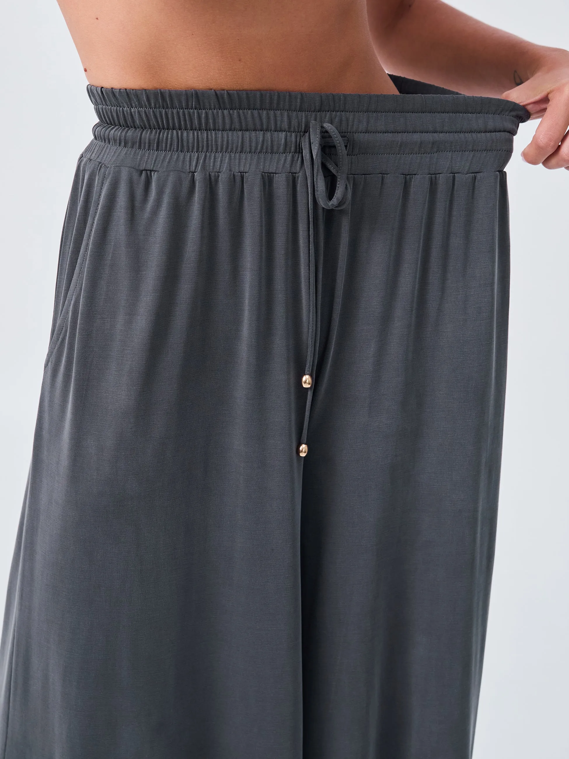 Jade Pallazzo Pant - Storm