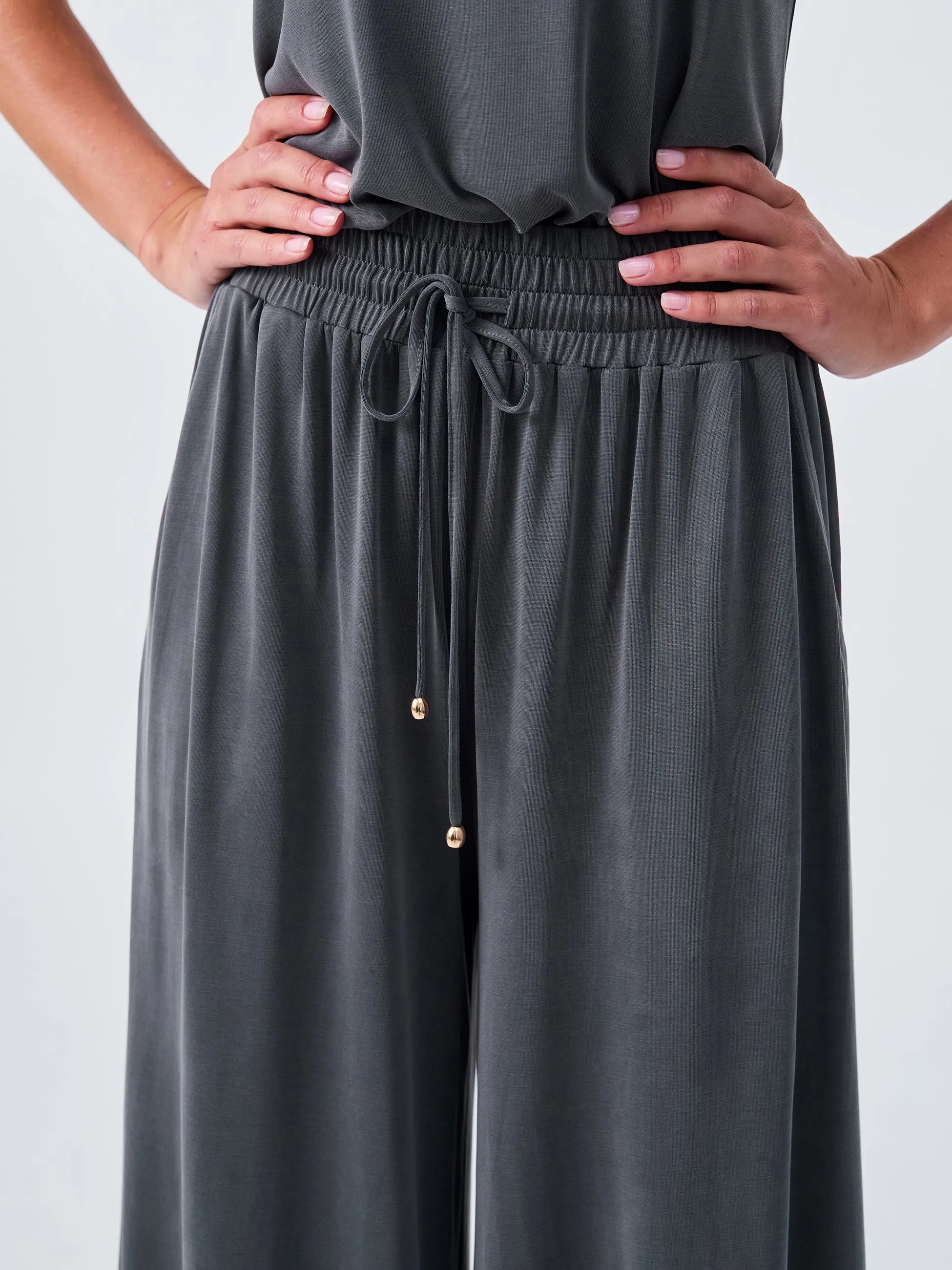 Jade Pallazzo Pant - Storm